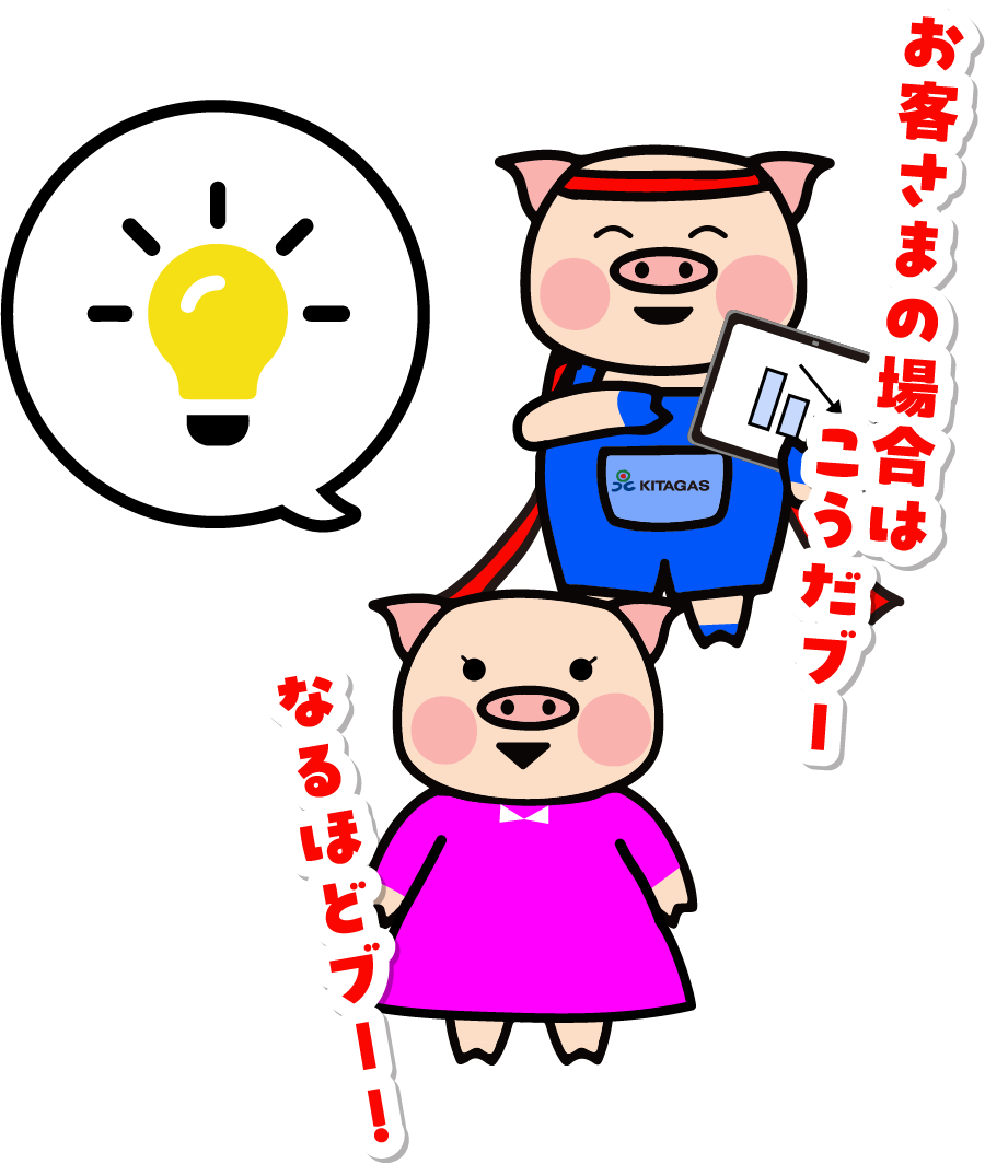 千歳市・築15年以上　M様の場合のグラフ